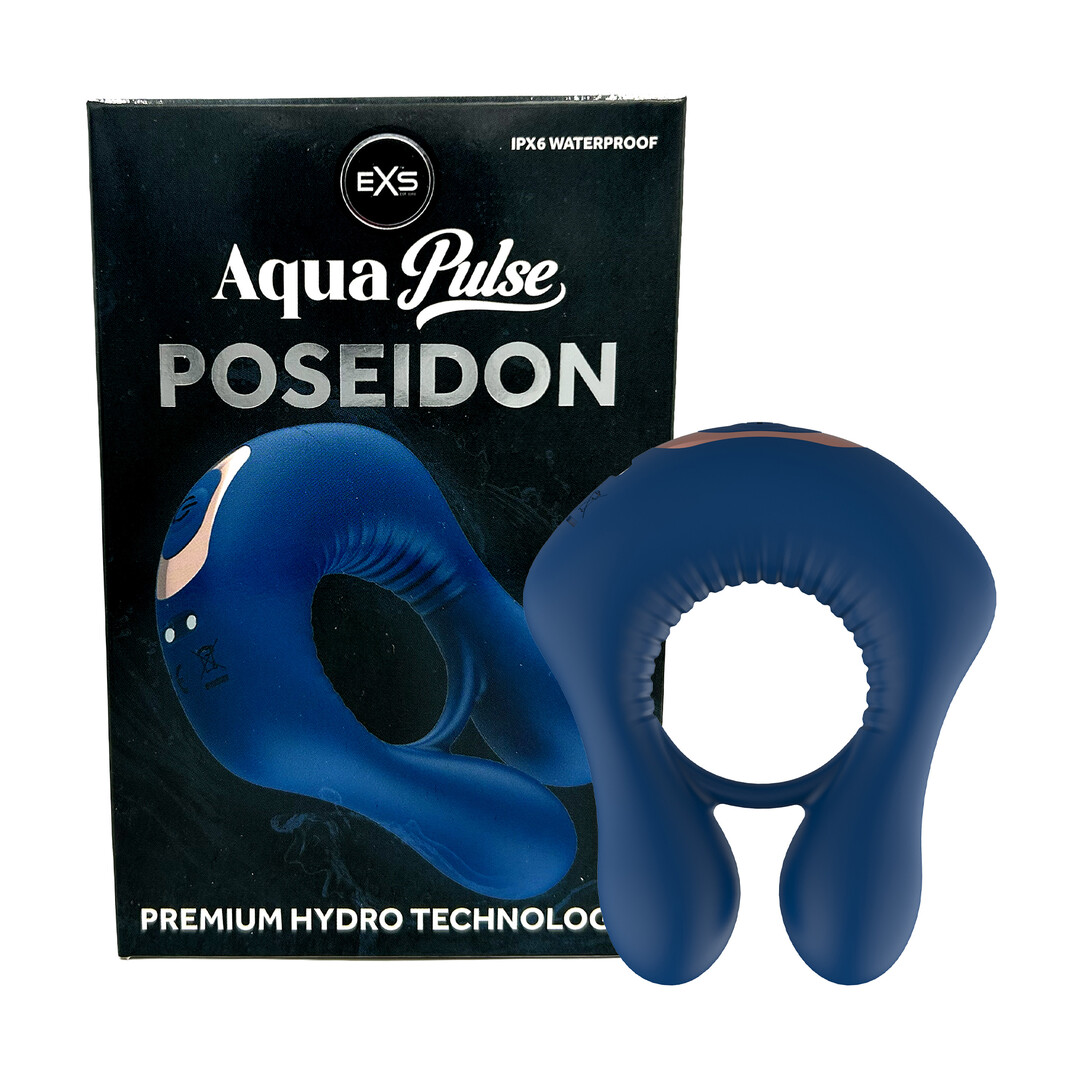 EXS AquaPulse - Poseidon - Vibrerende Prestatie Ring - Blauw (5027701010133)