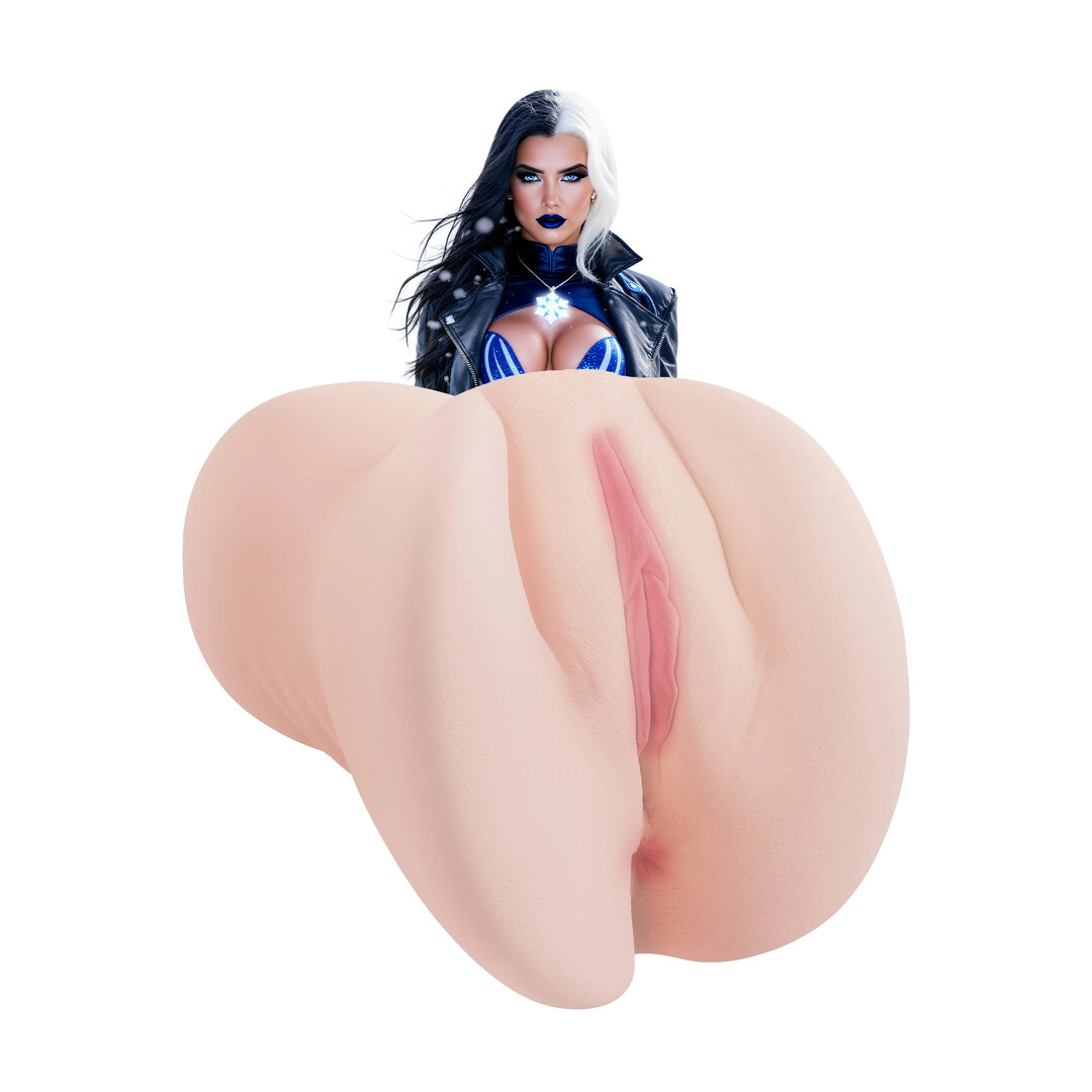 Xkin by shots Superheroes - Blizz - Dual Entry Vibrating Masturbator - 660g - Flesh (8714273031792)