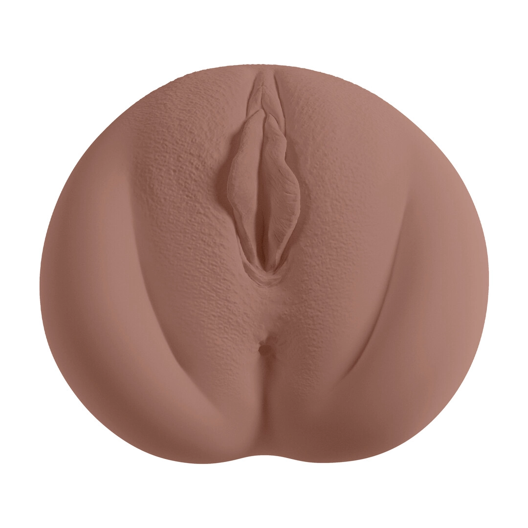 Xkin by shots Superheroes - Goldess - Dual Entry Vibrating Masturbator - 660g - Brown (8714273031815)