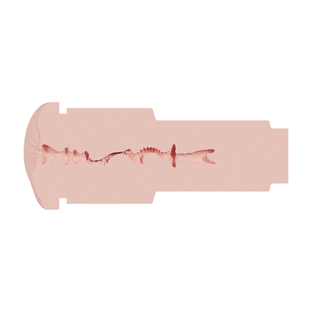 Xkin by shots Metallix - Lexi Rouge - Vibrating Torch Masturbator - Ass - 590g - Rose Gold/Flesh (8714273031341)