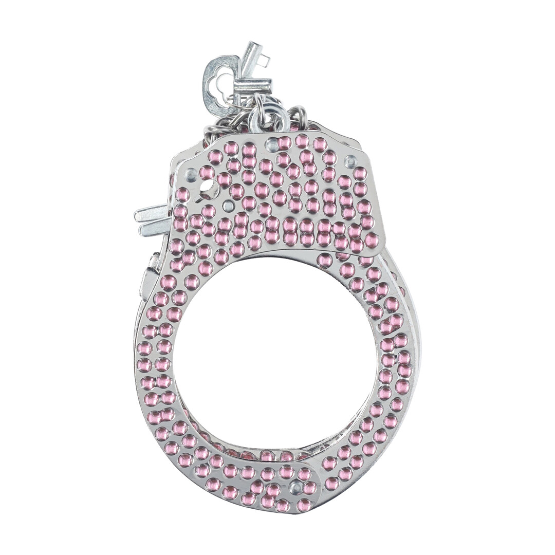 Ouch! by shots Heavy-Duty Diamond Handcuffs - Pink (8714273031099)