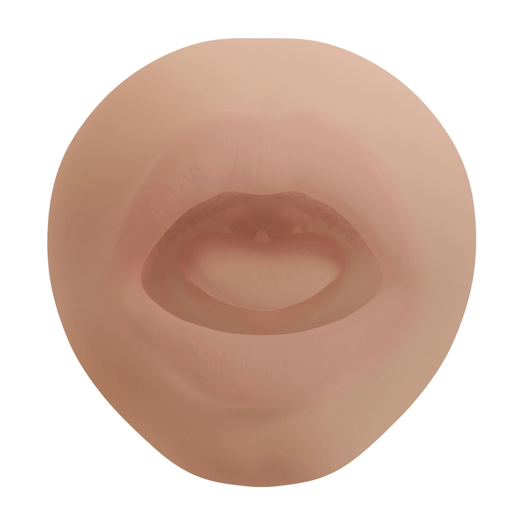 Xkin by shots Superheroes - King Slayer - Vibrating Masturbator - Mouth - 660g - Tan (8714273031747)