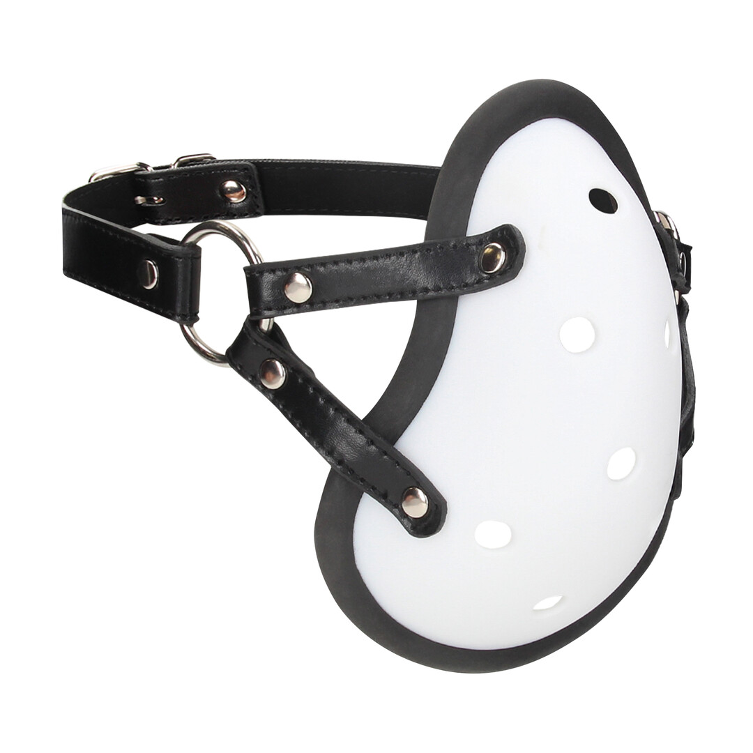 Ouch! by shots Jock Muzzle with Adjustable Straps - White (8714273015297)