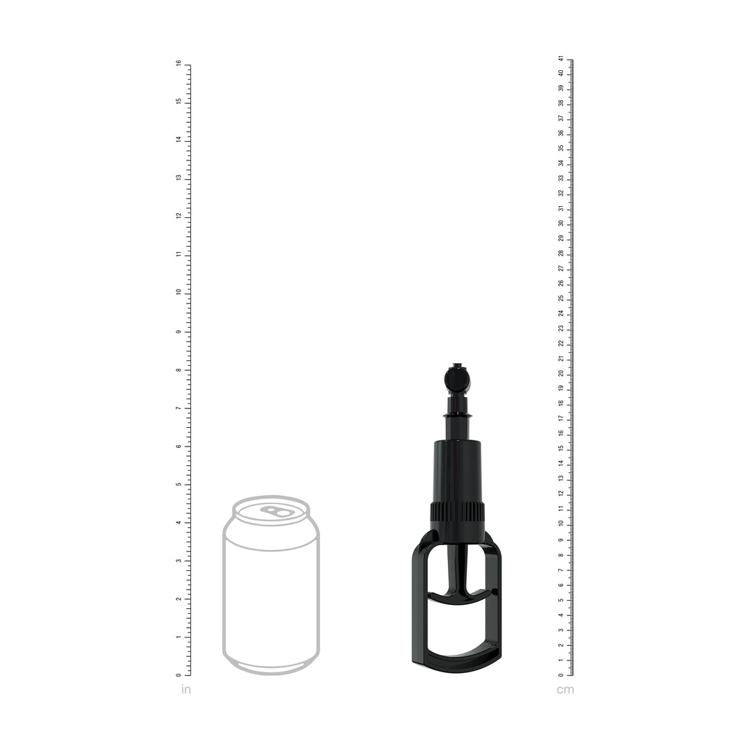 Pumped by shots Handmatige Vagina Pomp - Zwart (8714273029294)