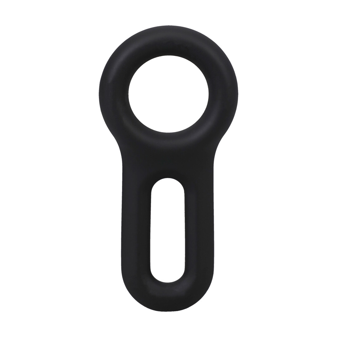 Doc johnson The Keyhole - Silicone Cockring - Black (782421098407)