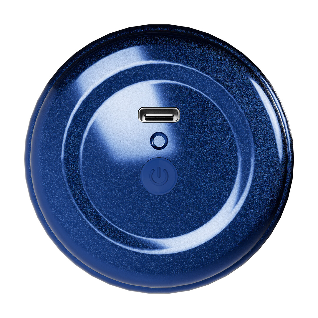 Xkin by shots Metallix - Dante Knox - Vibrating Torch Masturbator - Mouth - 590g - Blue/Tan (8714273031365)