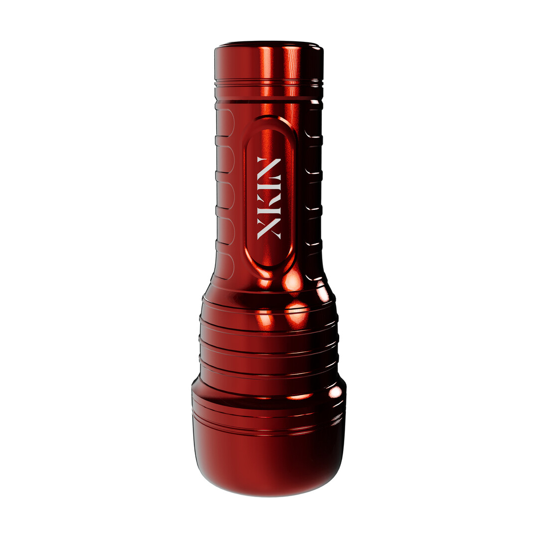 Xkin by shots Metallix - Don Phoenix - Vibrating Torch Masturbator with Suction - Ass - 660g - Red/Tan (8714273031419)