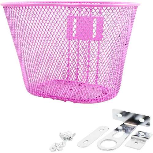 Merkloos Piazza fietsmandje klein 7,5L roze 25,5x17,5x17cm (8716637016544)