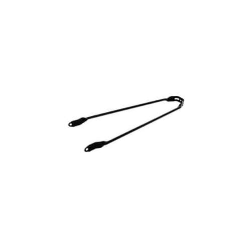 Merkloos spatbordstang 28 pad bevestiging 6mm zwart (8716637010443)