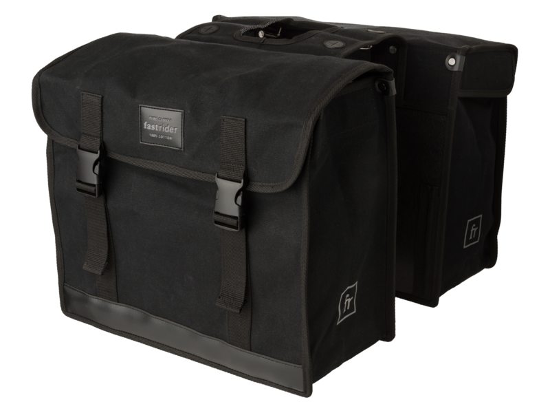 Fastrider dubbele tas canvas 36 47l. zwart (8717565649422)