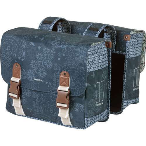 Basil fietstas dubbel Boheme indigo blue 35L (8715019180118)