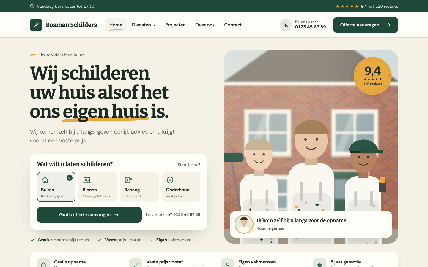 Trim: Homepage (desktop)