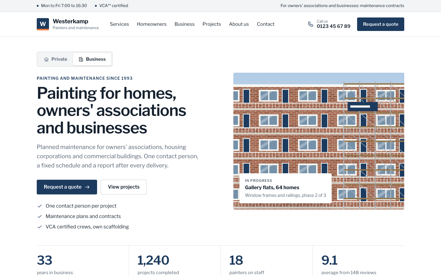 Coat: Homepage (desktop)