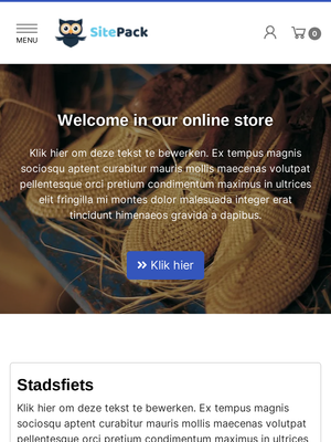 Tablet iPad template voorbeeld