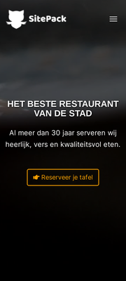 Mobile iPhone template voorbeeld
